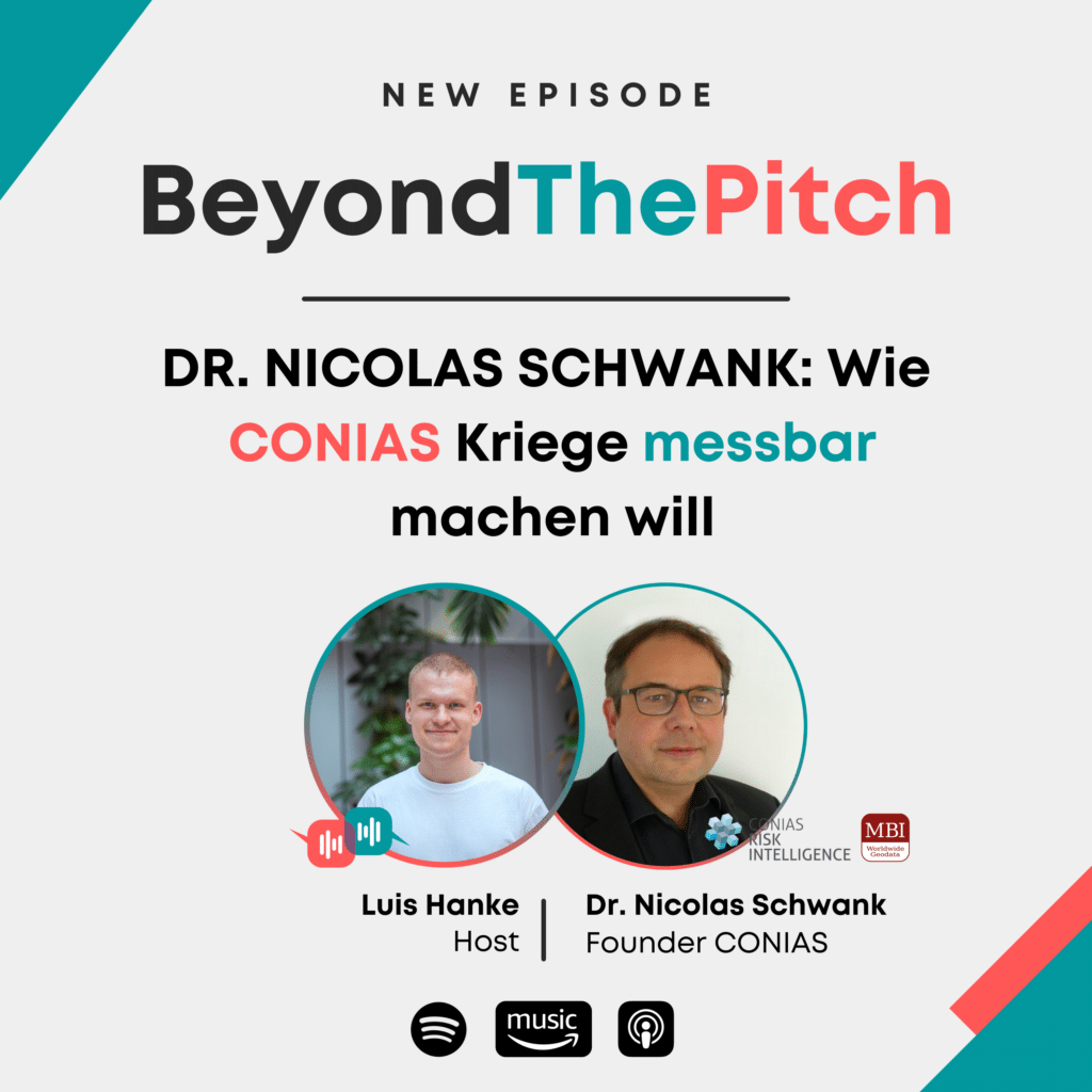 Dr. Nicolas Schwank from MBI CONIAS Risk Intelligence as a guest on the German BeyondThePitch Podcast